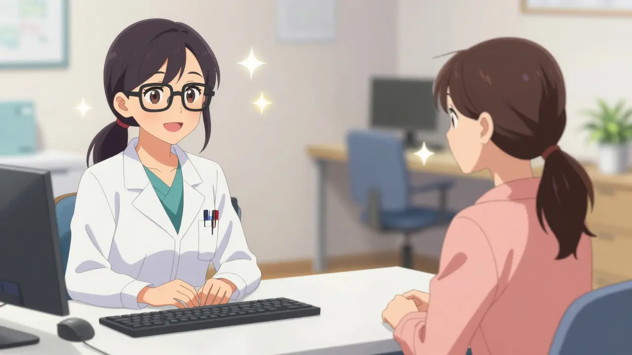 Anime style telehealth consultation between a doctor and a patient