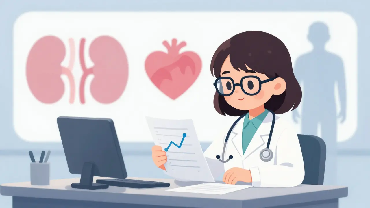 Anime doctor considering kidney and obesity factors in diagnosis