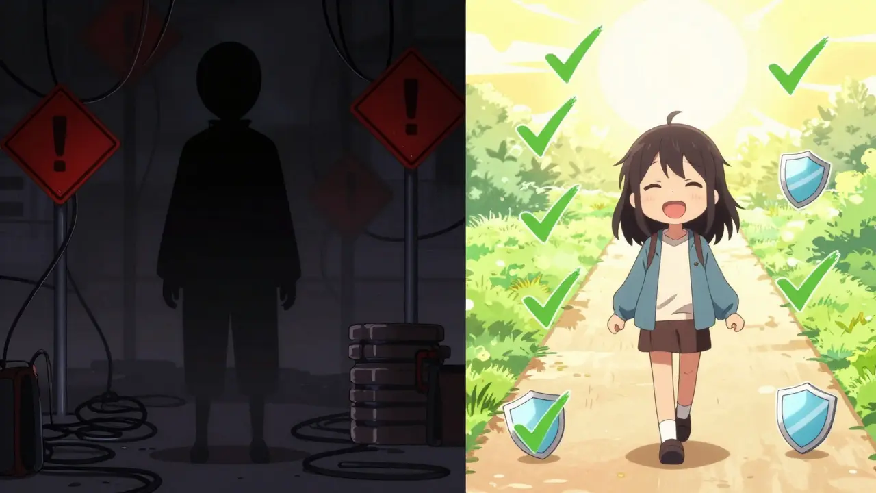 Anime comparison of safe vs unsafe buying